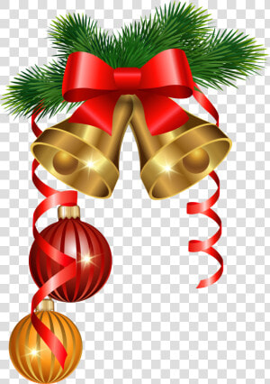 And Golden Tree Decoration Ornaments Christmas Bells   Merry Christmas Bells Png  Transparent Png