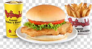 Bojangles Grilled Chicken Sandwich Combo With Fries   Grilled Chicken Sandwich  HD Png Download