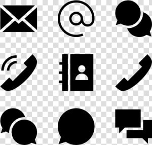 Solid Contact And Communication Elements   Contact Icon Png  Transparent Png