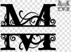 Transparent Fancy Line Design Png   Split Monogram Font O  Png Download