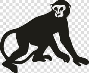 Primate Ape Silhouette Clip Art   Monkey Icon Png  Transparent Png