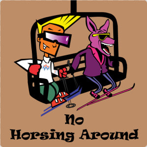 No Horsing Around Sign  HD Png Download