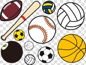 Ball Game Sport Clip Art   Sports Balls Clipart  HD Png Download