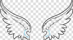 How To Draw Angel   Baby Angel Wings Drawing  HD Png Download