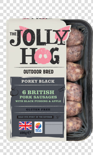 Jolly Hog Porky Black New   Jolly Hog Sausages  HD Png Download