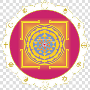 Heart Of Living Yoga Sri Yantra Download A Colour Version   Sri Yantra Hd  HD Png Download