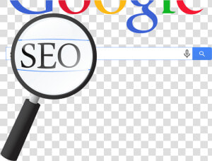 A Magnifying Glass Hovering Over A Search Bar With   Google  HD Png Download