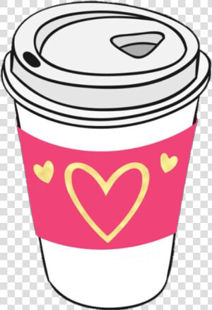  coffee  cup  coffeecup  heart  hearts  pink  daddybrad80   Coffee Cup Heart Clipart  HD Png Download