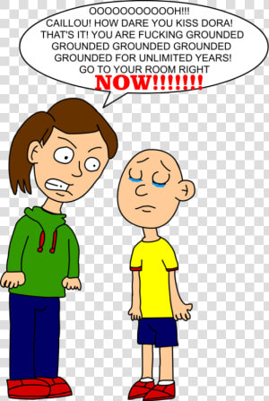 Caillou Gets Grounded Drawing  HD Png Download