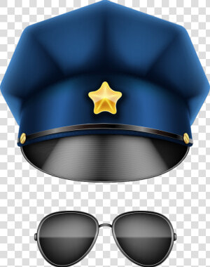 And U8b66u5e3d Designer Police Vector Officer Sunglasses   Police Cap Transparent Bg  HD Png Download