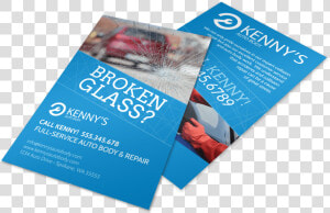 Broken Glass Auto Repair Flyer Template Preview   Flyer  HD Png Download