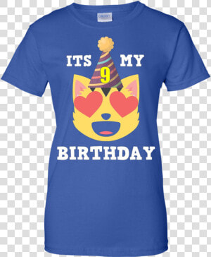 9th Birthday T Shirt Heart Eyes Cat Emoji Birthday   Killer Queen Jojo Shirt  HD Png Download