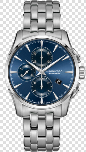 Auto Chrono Class Lazy   Hamilton Jazzmaster Auto Chrono Blau  HD Png Download