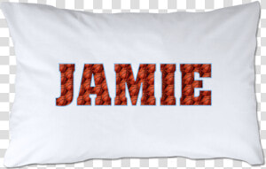 Personalized Patterned Letters Basketball Pillowcase   Throw Pillow  HD Png Download