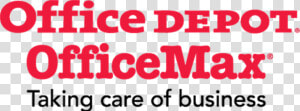 Transparent Office Depot Logo Png   Office Depot Office Max Taking Care Of Business  Png Download