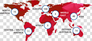 Efmd Global equis Accreditated Schools   World Map Outline With Islands  HD Png Download