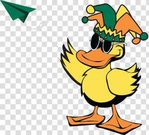 Duck Mascot Throwing Paper Airplane   Quick Quack Car Wash Values  HD Png Download