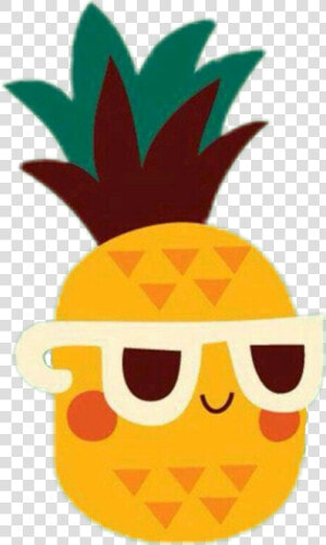 Cute Pineapple Drawings Clipart   Png Download   Cartoon Pineapple With Sunglasses  Transparent Png