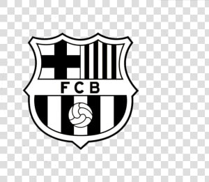 Barca Logo Png   Fc Barcelona Black And White  Transparent Png