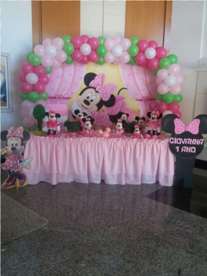 Decoracao Simples Da Minnie Rosa  HD Png Download