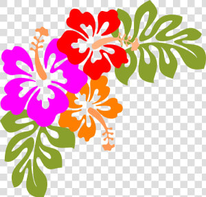 Compass Lodge Luau   Hawaiian Flowers Clip Art  HD Png Download