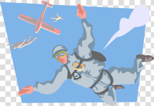 Transparent Skydiver Png   Free Falling Vector Art  Png Download