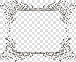 Transparent Vintage Frames Png   Transparent Background Fancy Border Clip Art  Png Download