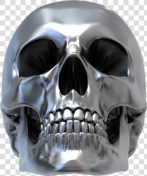 3d Skull Png   Metallic Skull  Transparent Png