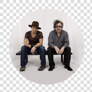 Tim Burton Y Johnny Depp  HD Png Download