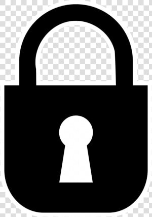 Clipart   Padlock   Monochrome  HD Png Download