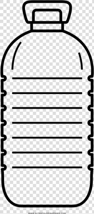 Plastic Bottles Clipart Colouring Page   Water Bottle Clipart Black And White  HD Png Download