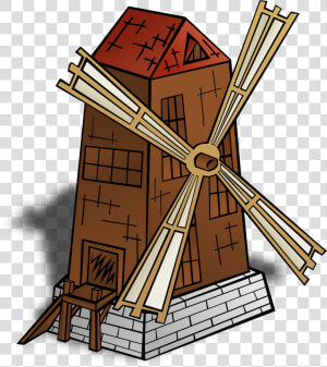 Windmill Clipart Drawing   Mill Clipart  HD Png Download