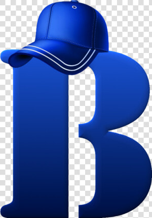 Alfabeto Azul Con Gorra De Beisbol  HD Png Download