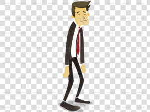 Businessman Clipart Sad   Man Sad Cartoon Png  Transparent Png