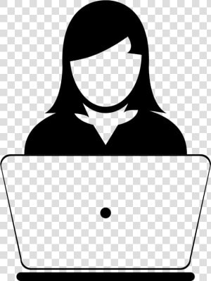 Computer Users Clipart   Female User Icon  HD Png Download