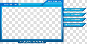 Facecam Overlay Transparent   Png Download   Blue Webcam Overlay Png  Png Download