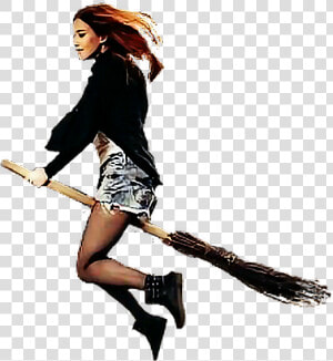  flyingbroom  flying  girl  woman  broomstick  witch   Picsart Flying Girl Png  Transparent Png