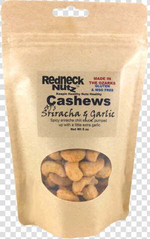 J S Sriracha  amp  Garlic Cashews 5oz Resealable Pouch  HD Png Download