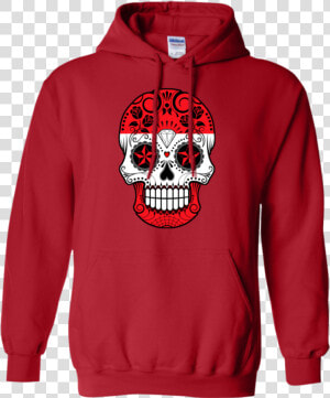 Austrian Flag Sugar Skull With Roses T Shirt  amp  Hoodie   Keep America Great Hoodie  HD Png Download