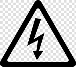 Arrow Bolt Signal Of Electrical Shock Risk In Triangular   Risk Of Electric Shock Png  Transparent Png