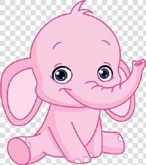 Clip Art Pink Elephant Clipart   Baby Elephant Clip Art  HD Png Download