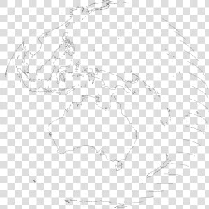 Australia Viewed From Space Svg Clip Arts   Australia Globe Outline  HD Png Download