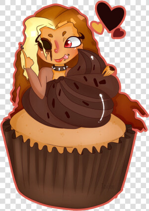 Chocolate Cake Muffin Cupcake Tumblr Blog   Illustration  HD Png Download