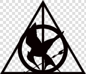  hungergames  harrypotter  thehungerganes  deathlyhallows   Harry Potter Hunger Games Percy Jackson  HD Png Download