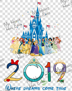 Disney World Vacation Castle With Princesses Instant   Diy Disney Princess Castles  HD Png Download