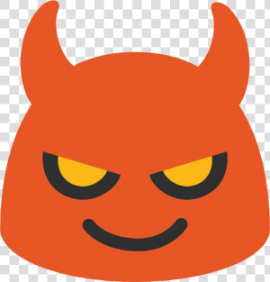 Clip Art Cara De Mal   Android Red Devil Emoji  HD Png Download