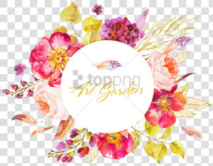 Free Png Watercolor Floral Circle Border Png Image   Circle Floral Background Png  Transparent Png