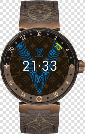 Tambour Horizon Monogram Brown 42 My Lv Tambour  HD Png Download