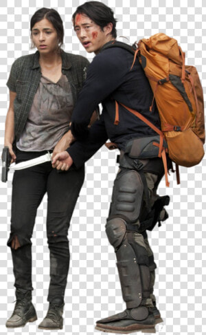 Walking Dead Tara And Glenn  HD Png Download