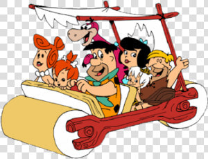 Car Clipart Flintstones   Flintstones In The Car  HD Png Download